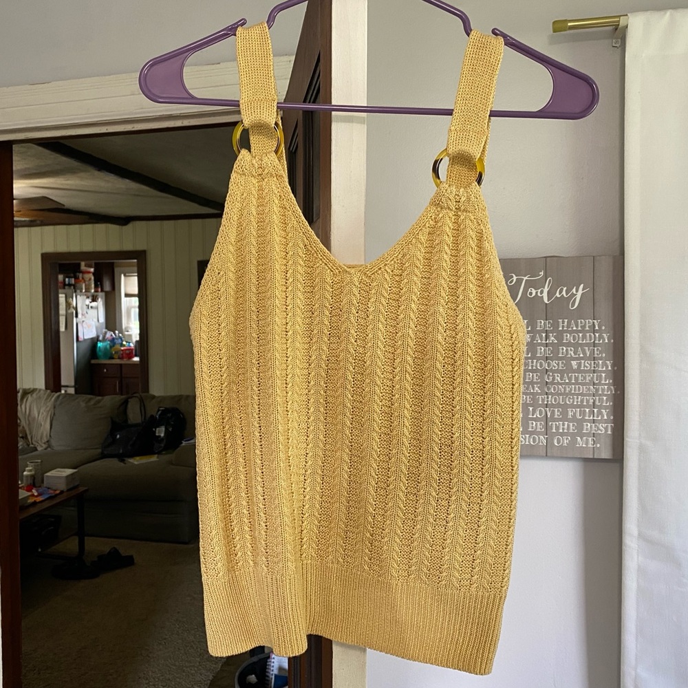 Knit tank top